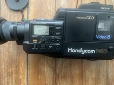 Vintage Sony Handycam Pro CCD-V90 Video8 Camcorder  Charger,4 Batteries Tested