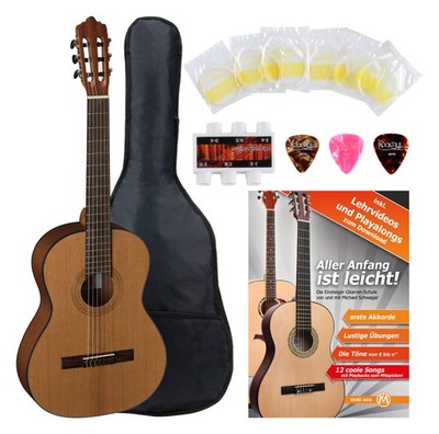 La Mancha Rubinito CM/59 Konzertgitarre Starter Set Zubehör Gitarre Tasche 2018