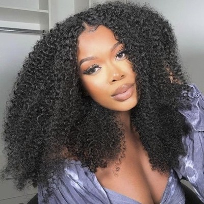 Curly V Part Wig Human Hair No Leave Out U Part Wigs Human Hair Wig For Women