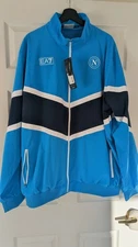 EA7 Emporio Armani SSC Napoli 202-2026 Travel Jacket Sky Blue Men Size 4XL NWT
