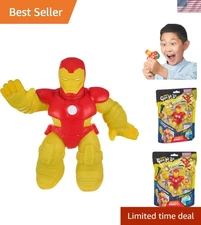 Collectible 4.5" Tall Invincible Iron Man Squishy with Metallic Goo Filling