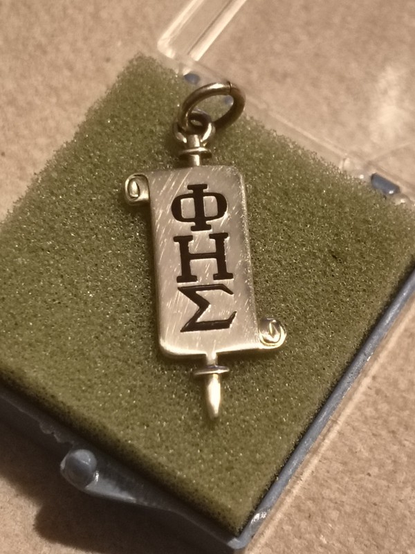 Vintage Balfour Phi Eta Sigma fraternity, ΦΗΣ, Pendant, Key