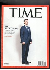 JUSTIN TRUDEAU PRIME MINISTER CANADIAN THE RECKONING TIME 2019 magazine October7