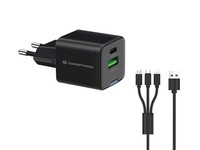 Conceptronic ALTHEA16B 2-Port 33W Gan Usb Pd Charger With 3-In-1 Charging C ~E~