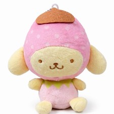 Sanrio Pompompurin Strawberry Plush Mascot Toy Spring Limited Edition Japan