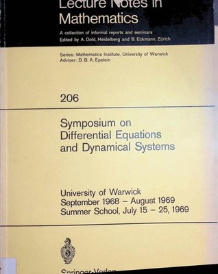 Proceedings of the Symposium on Differential Equations and Dynamical Systems: Un
