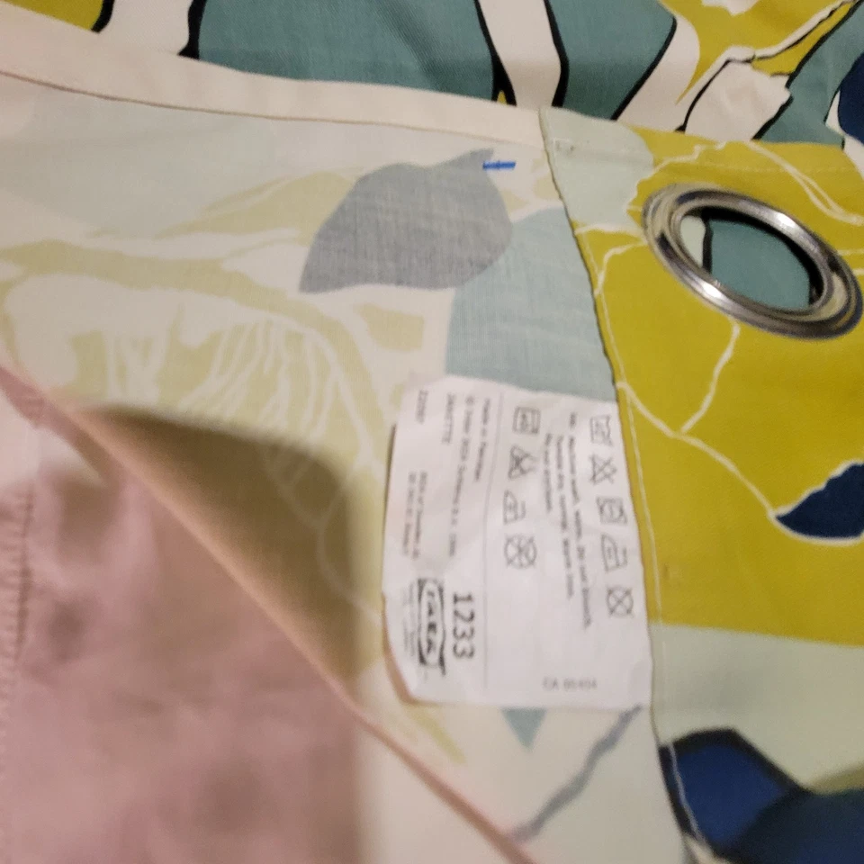 IKEA Janette Drapery Curtain Panel 58" Wide & Custom Cut to 75.5" Long - Image 4 of 4