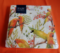 20 Servietten Papageien Angebot 1 Packung Ovp Paw VöGel Bunt BlüTen Vogel