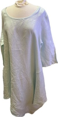 Bryn Walker Light Mint Linen Asymmetrical Dress, XL