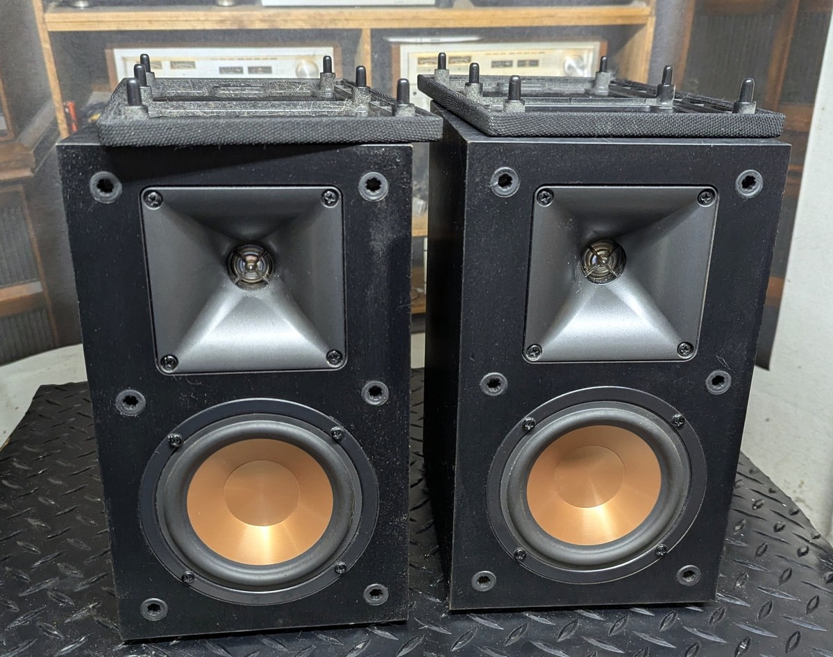 Klipsch R-14M 4in Reference Bookshelf Speaker - 2 Pieces Black for