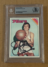 DOUG COLLINS SIGNED 1975-76 TOPPS BECKETT BAS AUTOGRAPHED