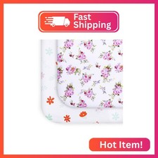 Pack and Play Sheets Girl Red Floral, Compatible with Graco Pack and Play