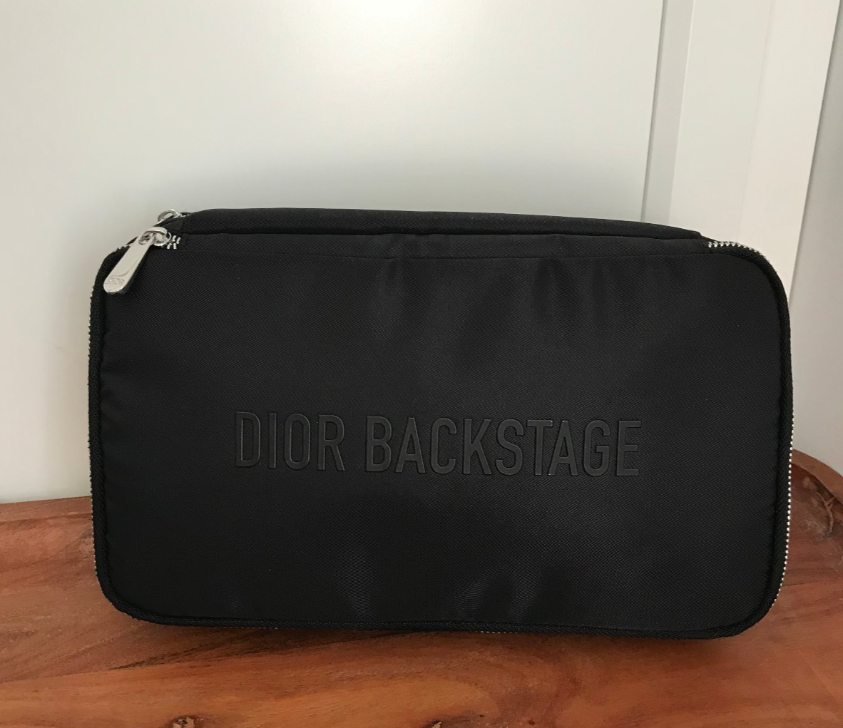 DIOR Backstage Black Makeup Bag Brush Pouch Travel Case Flawless Essentials-image
