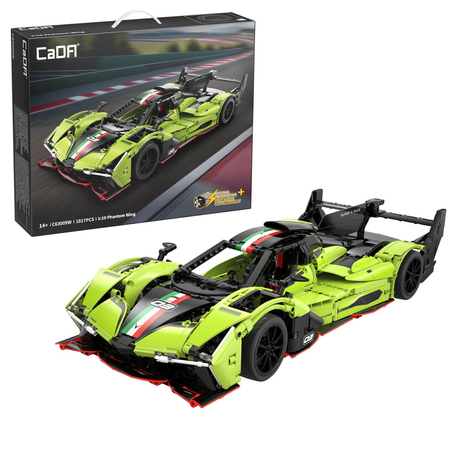CaDA Phantom Wing 1:10 1817 Piece Brick Set 3D Model C63009W