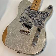 Fender Brad Paisley Road Worn Telecaster Silver Sparkle 2017 o10142