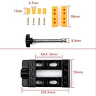 8 Hole Mini Flat Clamp 57mm Flat Bench Vise Bench Clamp Bench Drill Press Vice — photo 4