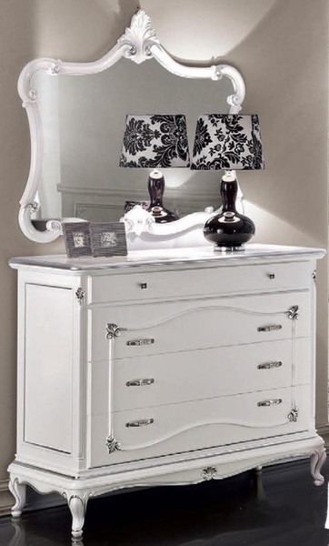 Luxus Kommode Spiegel Gruppe Holz Konsole Sideboard Schubladen Kommoden Konsolen-image