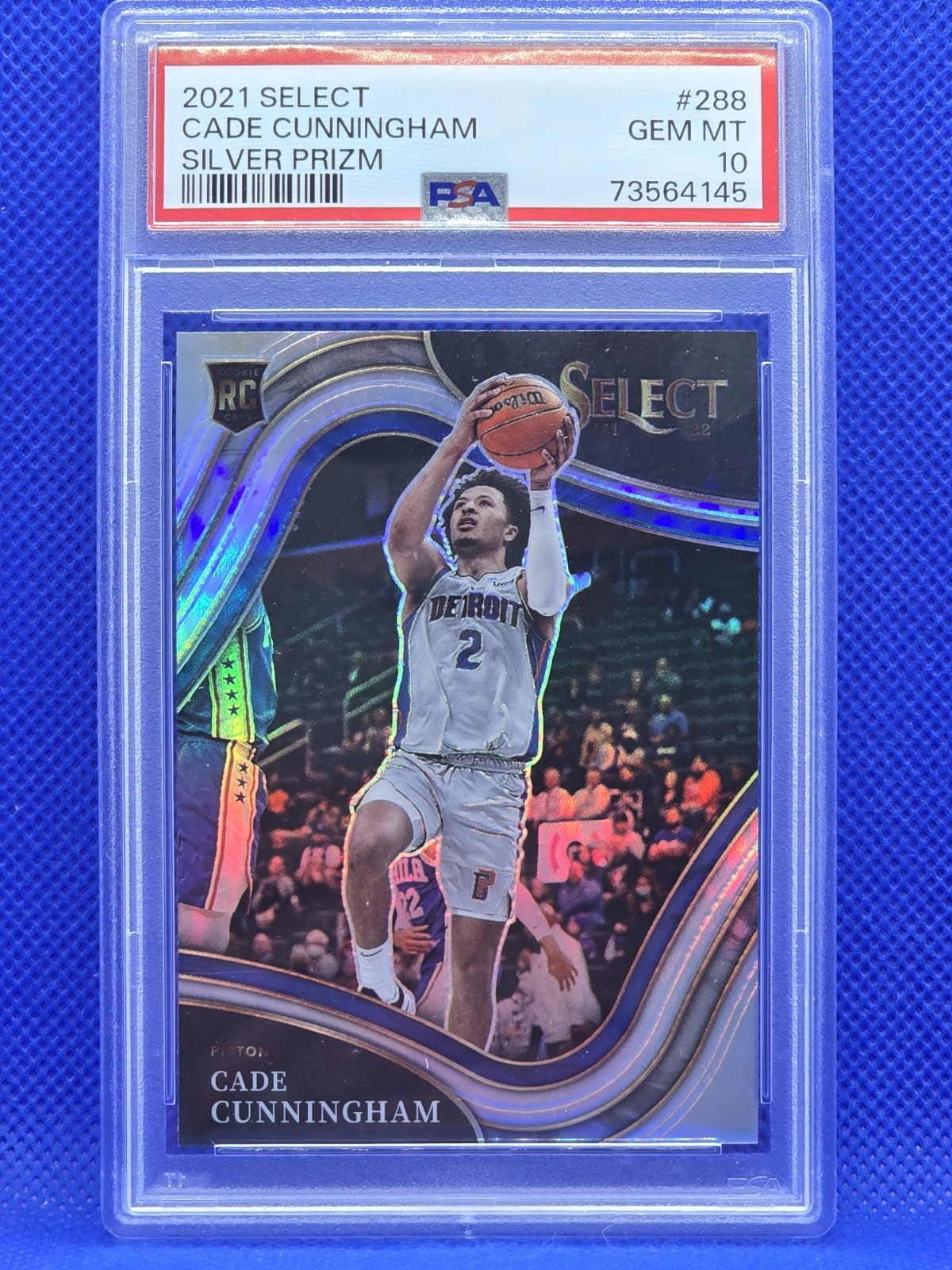 2021 Panini Select Cade Cunningham Courtside Silver Prizm Rookie PSA 10