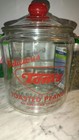 1950 vintage Toms glass peanut jar used great condition. Clear glass all arou — photo 5
