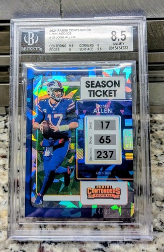 🔥2021 Josh Allen Panini Contenders Cracked Ice 14/21 BGS 8.5🔥 - Bild 1 von 3