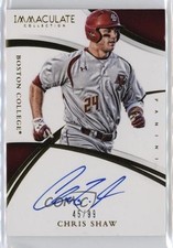 2015 Panini Immaculate Collegiate Rookie Auto 45/99 Chris Shaw #CS Auto 11oq