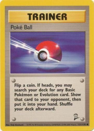 Poke ball - 121/130 - Common - Unlimited Edition NM Base Set 2