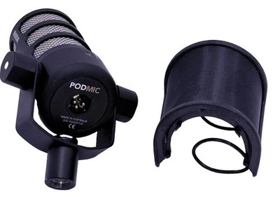 Rode PodMic Dynamic Podcasting DJ Microphone + Three Layer Pop Filter Excellent