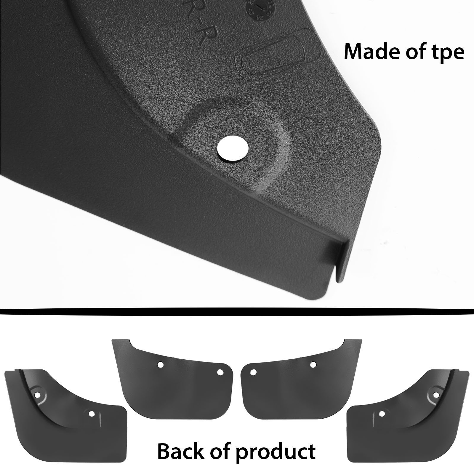 4X Hidden Mud Flap Splash Guard Fender Mudguard For Tesla Model Y 2020-2024