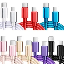 USB-C to USB C Type-C Fast Charging Data SYNC Charger Cable Cord 3/6/10FT lot