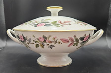 Wedgwood Hathaway Rose Bone China Covered Vegetable Bowl Tureen