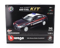 Burago 18-25128-KIT Alfa Romeo - Giulia Carabinieri 2016 - Blau Weiß - 1/24