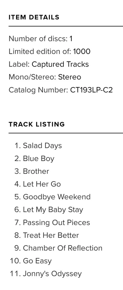 Mac DeMarco Salad Days LP Red & Pink Marble Newbury Comics Limited Release RARE - Image 4 of 4