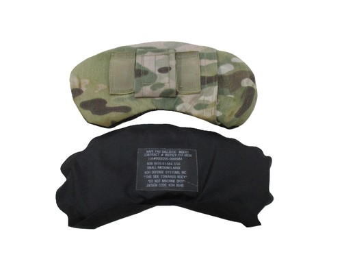 USGI MULTICAM NACKENPOLSTER HINTER KOPFPANZERUNG WIRD AM KINNRIEMEN BEFESTIGT OCP LVL IIIA GEBRAUCHT