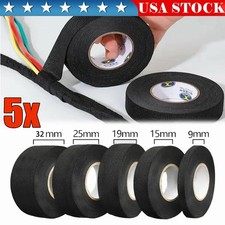 5/10pcs Wiring Harness Tape High Temp Wire Cable Loom Self-Adhesive Fabric Tape