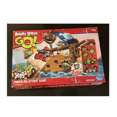 Hasbro Gaming Angry Birds Go! Jenga Pirate Pig Attack Skill & Action Game 2013