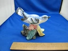 Nice STANGL Pottery Bird #3756 CERULEAN WARBLER-Signed ES