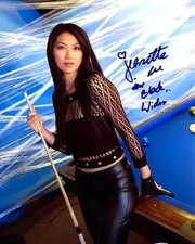 Jeanette Lee Playing Pool Billiards 4x6 PHOTO PRINT