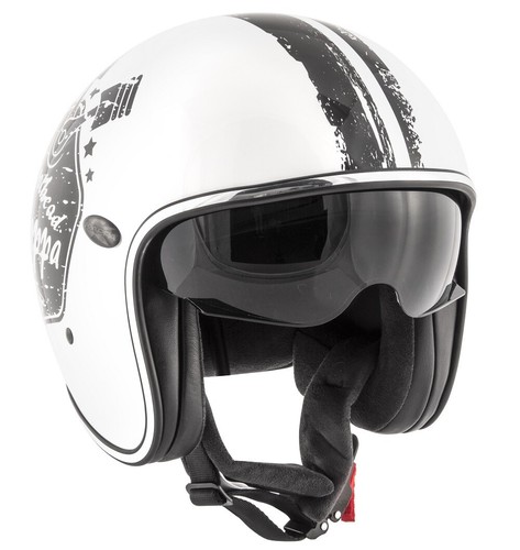 CASCO MOTO JET FIBRA VINTAGE CAFE' RACER KAPPA KV29 PHILADELPHIA BIANCO TG  XL | eBay