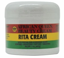 African Queen Beauty Cream Rita Cream 2 Oz / 56.6g with Special Sun Screen Agent