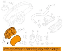 Used Speedometer Gauge fits: 2015 Nissan Sentra MPH S Grade A