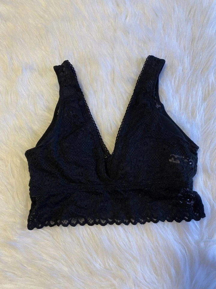 So Bra Womens Size Small Black Wireless Bralette Pull Over - Image 4 of 4