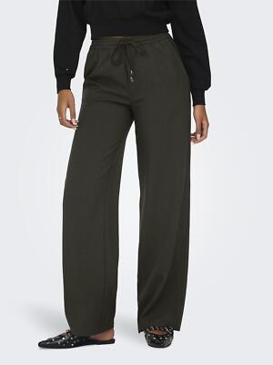 ONLY Damen Hose weiter Beinschnitt hoher Taille elegant modisch und bequem