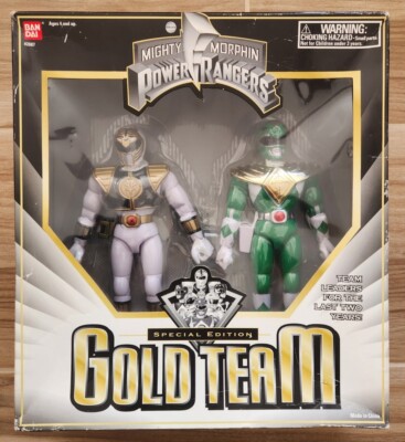 Bandai Mighty Morphin Power Rangers Special Edition Gold Team 8'' Figure Set