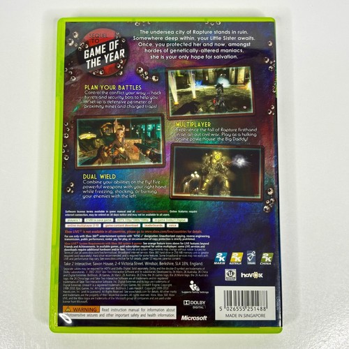 Bioshock 2 Xbox 360 NTSC J Complete With Manual Tracked Postage Japanese Import - Picture 2 of 6