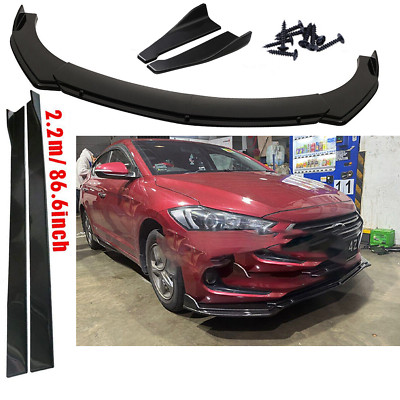 For Hyundai Elantra Front Bumper Spoiler + Side Skirts + Rear Lip + Strut Rods