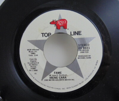 Irene Cara - Two 45s - Flashdance..What a Feeling & Fame