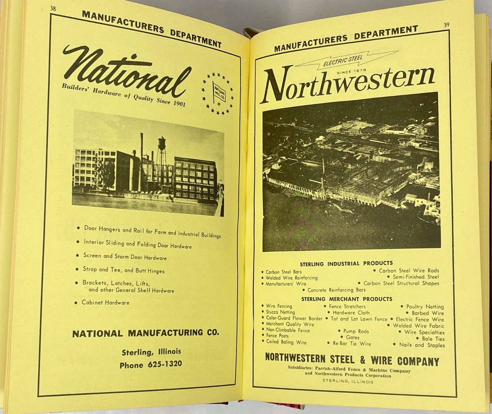 Sterling Rock Falls Morrison, Illinois Whiteside County CITY DIRECTORY 1965 eBay