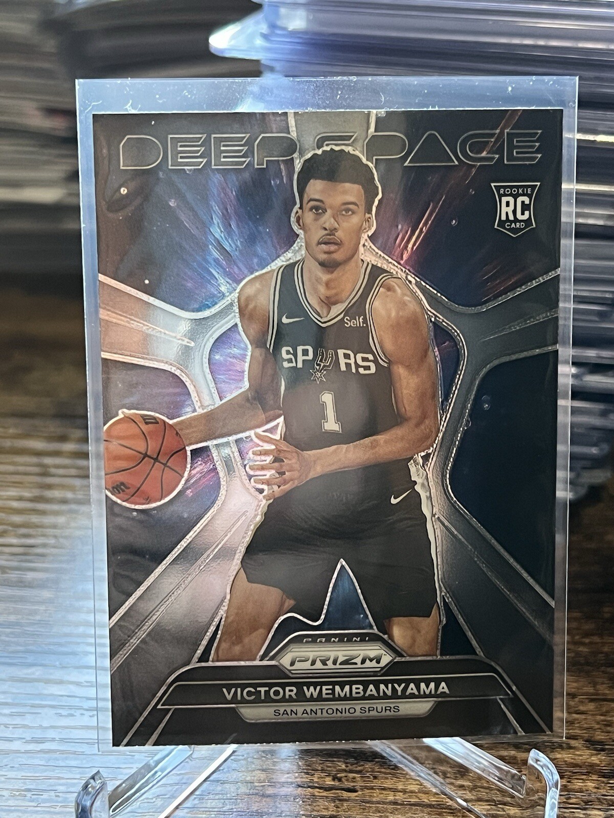 2023-24 Panini Prizm - Deep Space Silver Prizm #1 Victor Wembanyama (RC)
