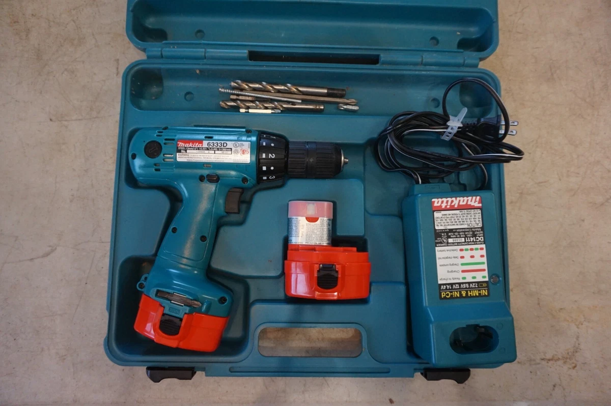 MAKITA 14.4V CORDLESS DRILL DRIVER WITH CHARGER, 2 BATTERIES, AND CASE!! eBay