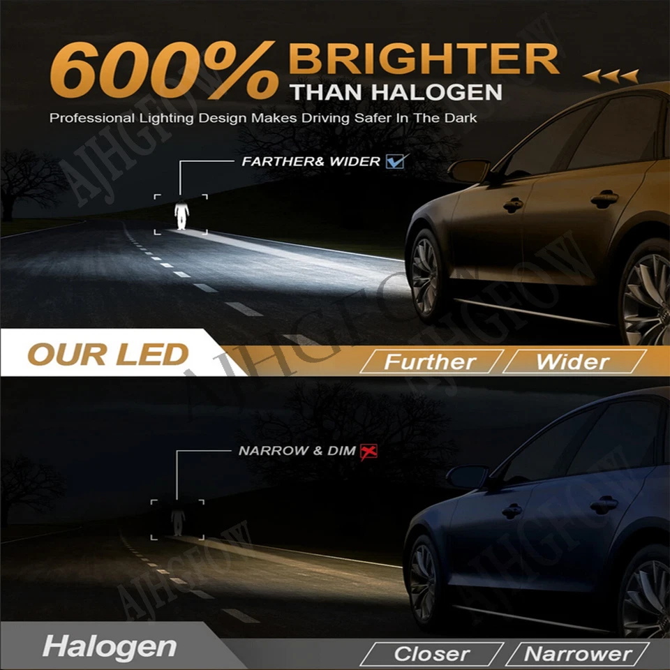 Combo de 4 bombillas LED de haz alto y bajo para Chevrolet Uplander 2005-2009 Foto 4 de 4